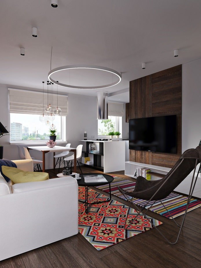 Design einer 31 m² großen Wohnung.