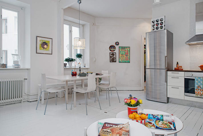 Essbereich in einer 34 m² großen Wohnung