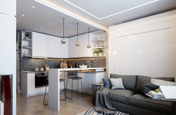 35 Quadratmeter große Wohnung im modernen Stil