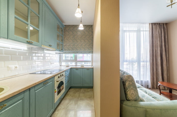 Grundriss einer 36 Quadratmeter großen Wohnung