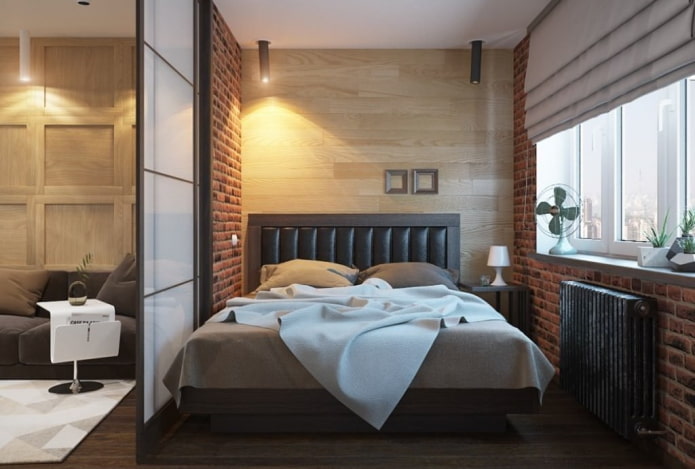 Zoneneinteilung einer Wohnung von 36 Quadratmetern