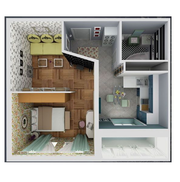 Einzimmerwohnung 37 m²