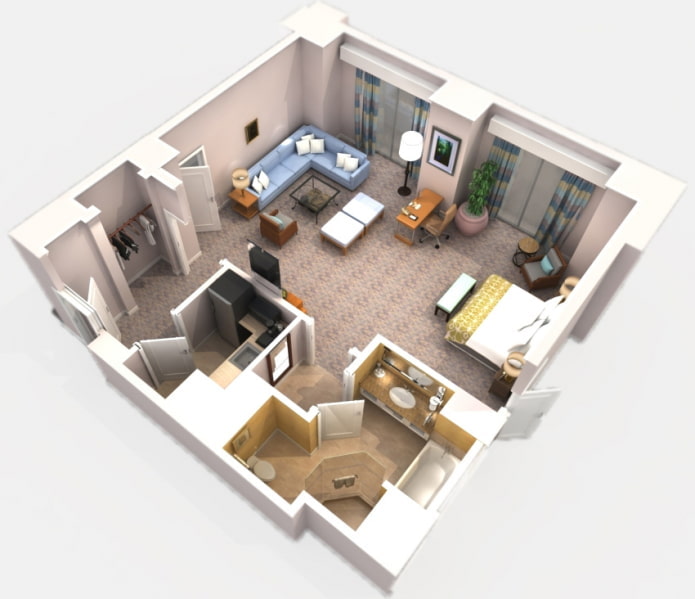 38 m² Studio