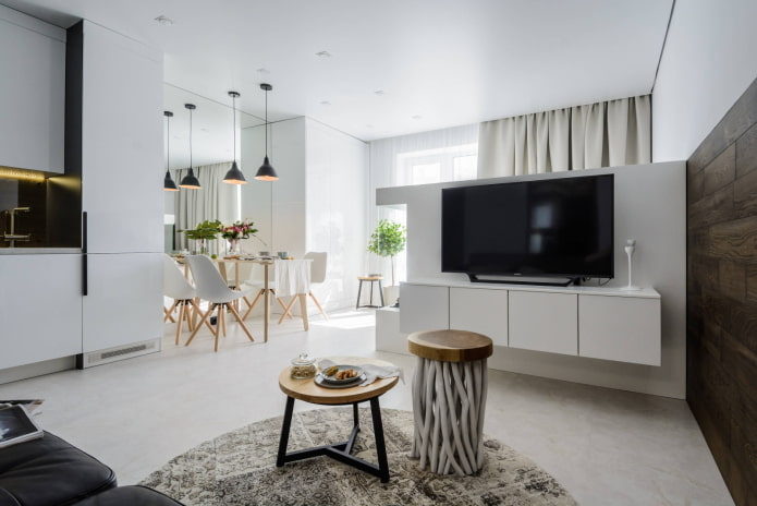 Raumteiler mit Schrank