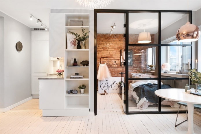 40 Quadratmeter große Wohnung in Skandinavischer Stil