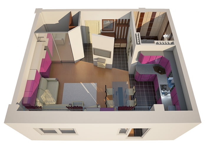 Wohnungsgrundriss 40 Quadratmeter
