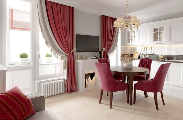 40 Quadratmeter große Wohnung im klassischen Stil