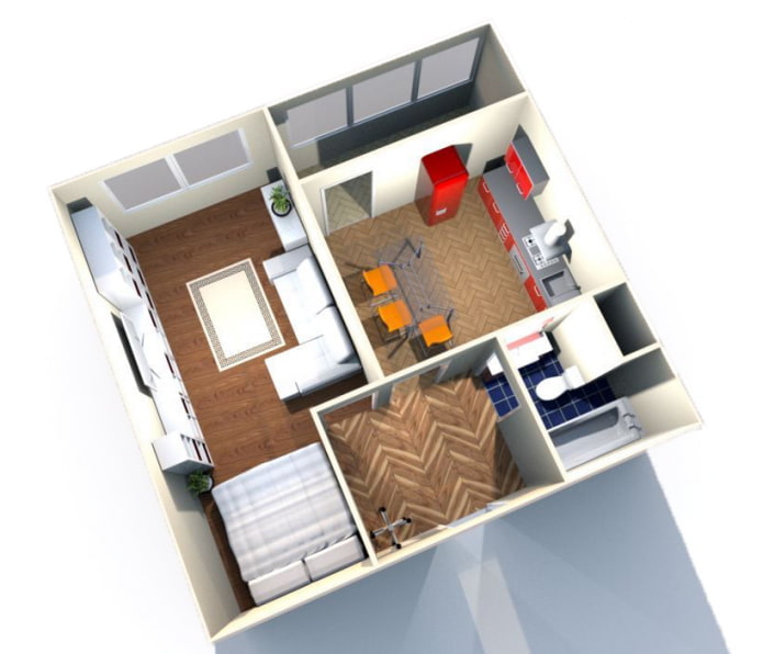 Einzimmerwohnung 42 m²