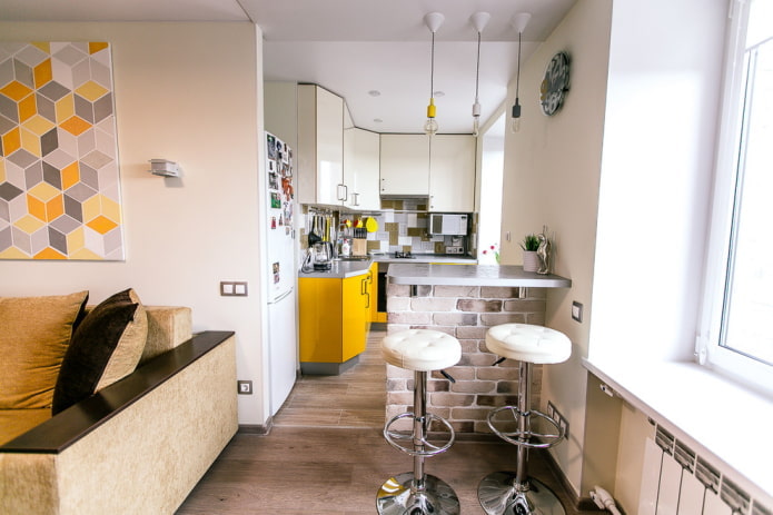 Innenansicht einer Chruschtschow-Wohnung