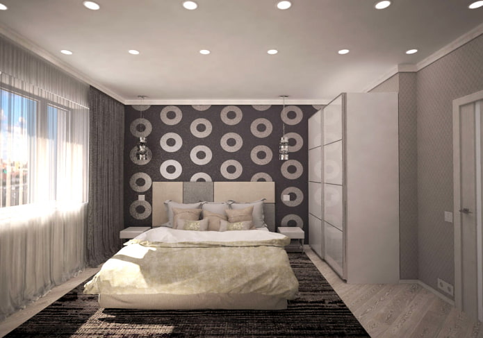 Schlafzimmer in einer 44 m² großen Wohnung