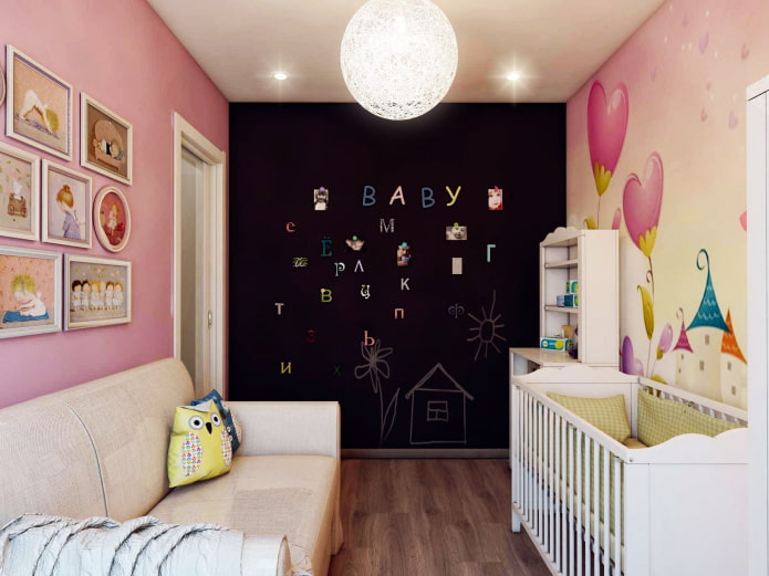 Kinderzimmer in einer 44 m² großen Wohnung