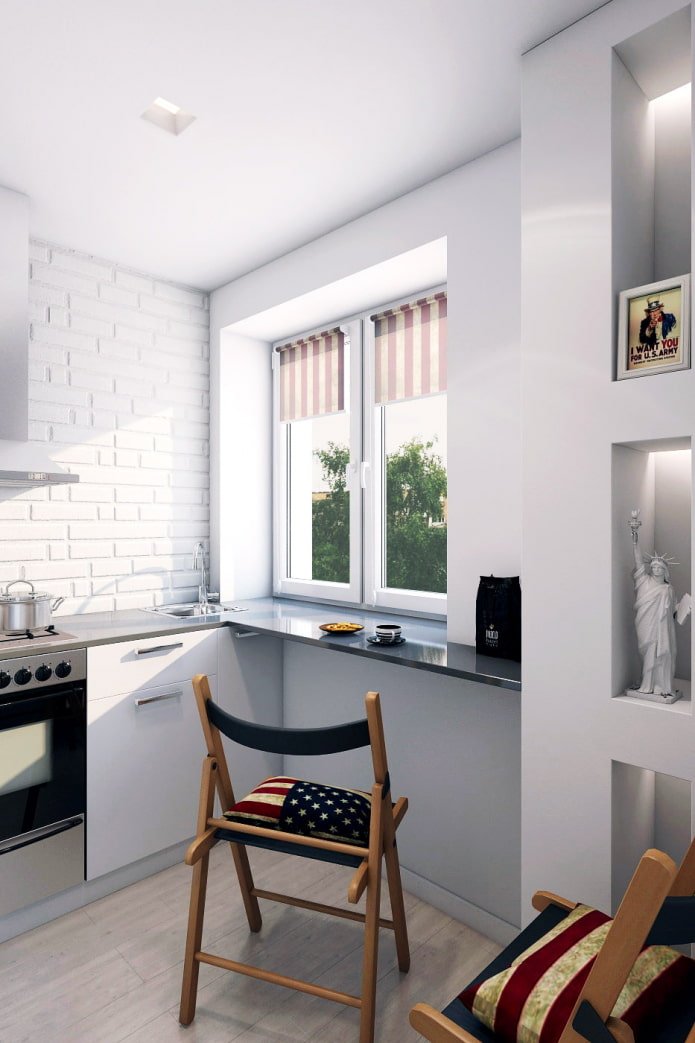 Essbereich in einer 46 m² großen Wohnung