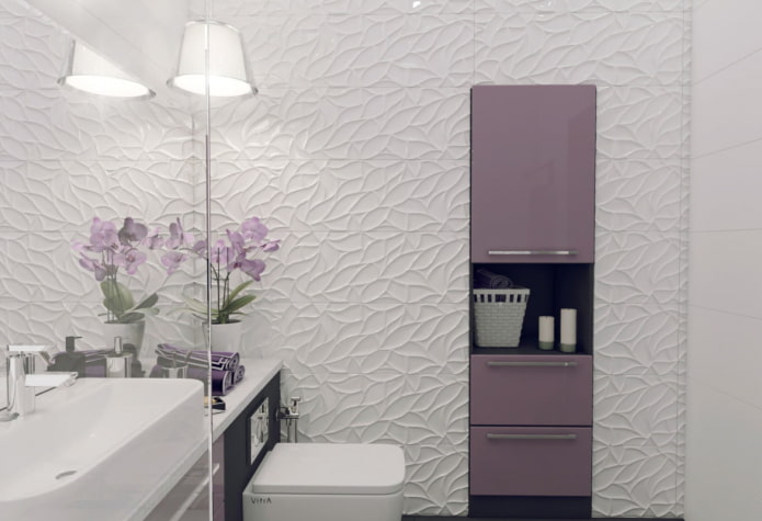 Badezimmer in einem 46 m² großen Studio