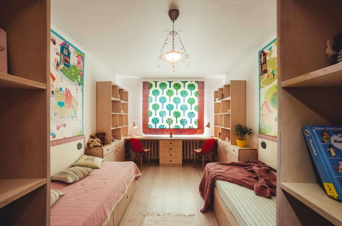 Kinderzimmereinrichtung in einer 50 Quadratmeter großen Wohnung