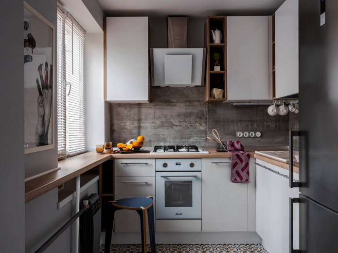 Küche in einer Dreizimmerwohnung
