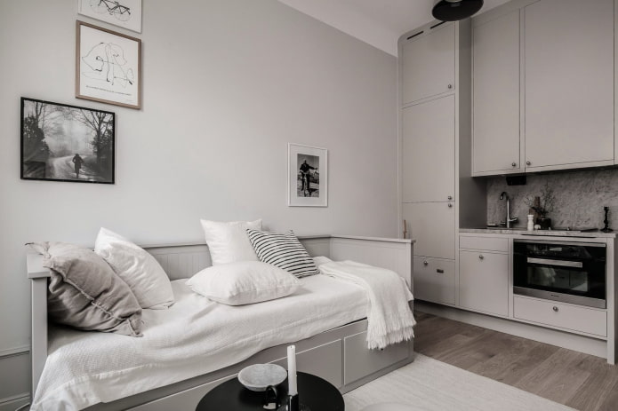 Farbschema eines Studio-Apartments