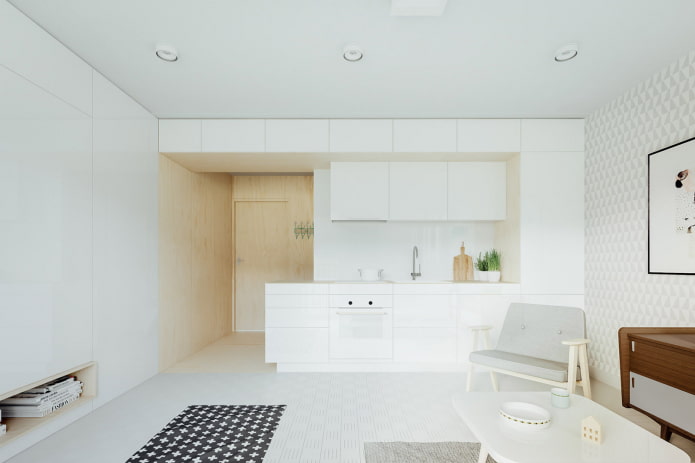 Gestaltung des Küchenbereichs in einem Studio-Apartment