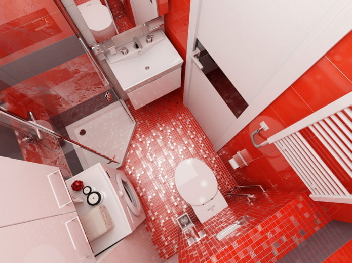 Innenansicht des Badezimmers im Studio-Apartment