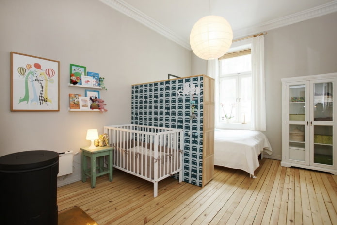 Kinderecke im Inneren eines Studio-Apartments