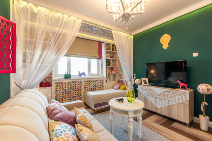 Kinderecke im Inneren eines Studio-Apartments