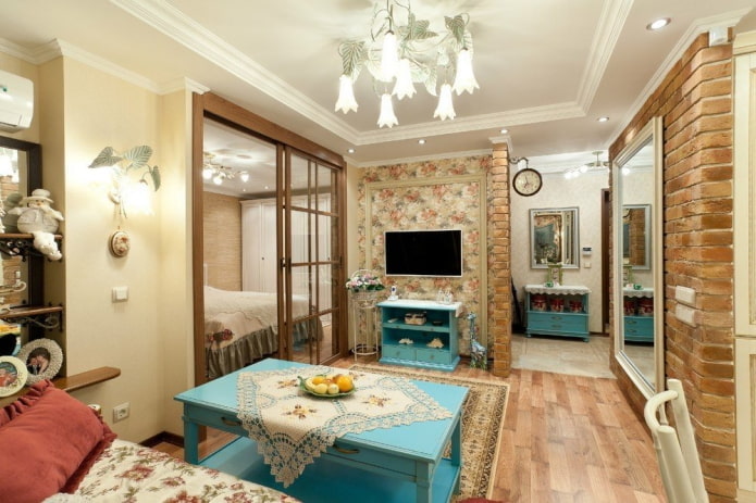 Innenarchitektur eines Studio-Apartments