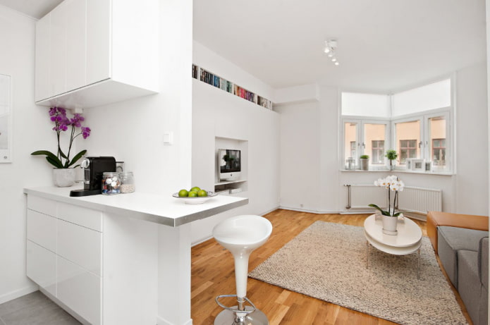 Innenarchitektur eines Studio-Apartments
