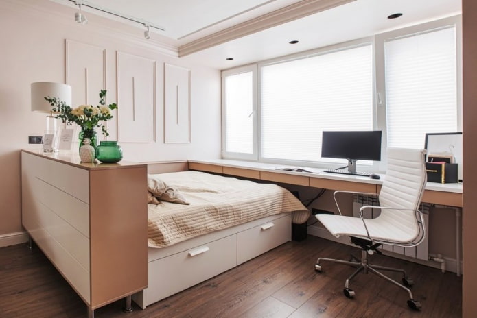 Möbel im Inneren eines Studio-Apartments