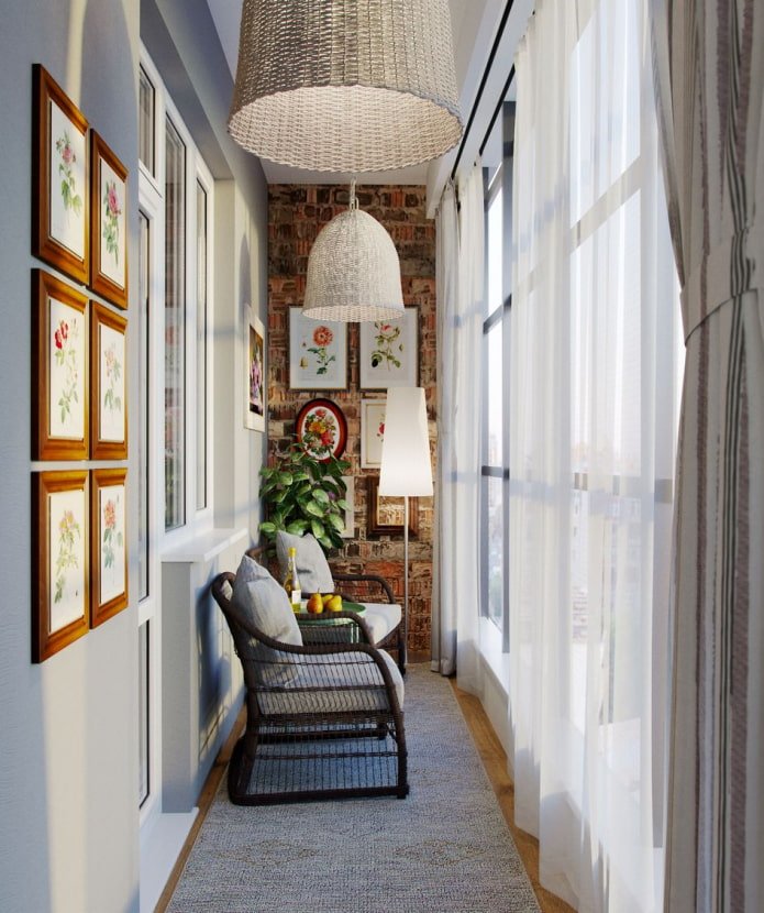 Balkon im traditionellen Stil