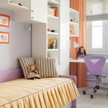 Inneneinrichtung eines kleinen Kinderzimmers: Auswahl von Farbe, Stil, Dekoration und Möbeln (70 Fotos)-11
