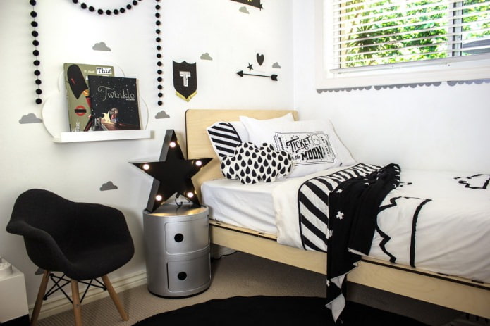 Skandinavisches Zimmer für einen Jungen