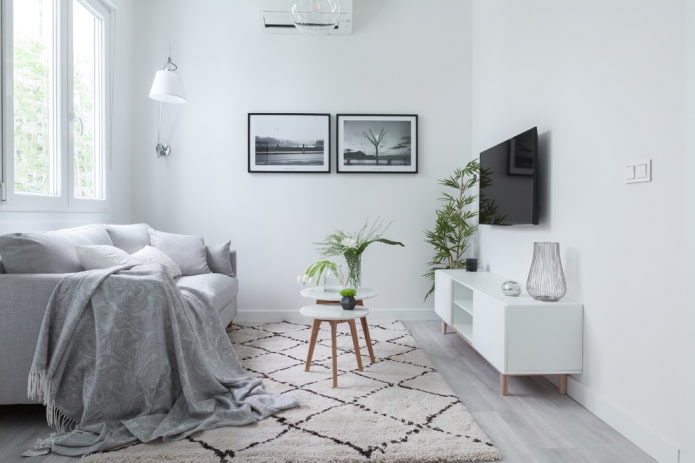 weißes Wohnzimmer