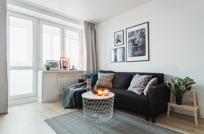 Skandinavischer Stil im Wohnzimmer