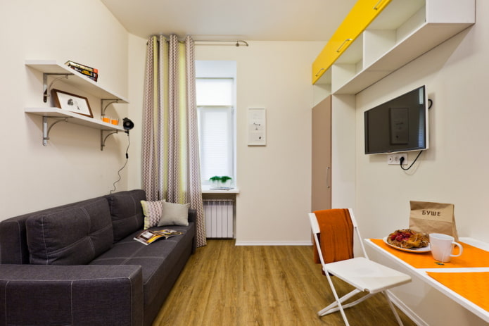 Wohnzimmer in Beigetönen