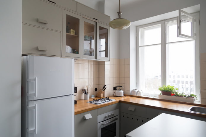 Grundriss einer kleinen Küche