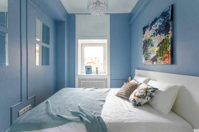 blaues Schlafzimmer