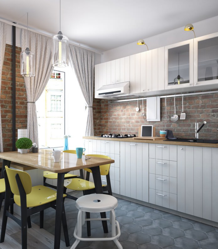 Küchendesign in einer Einzimmerwohnung - Swing