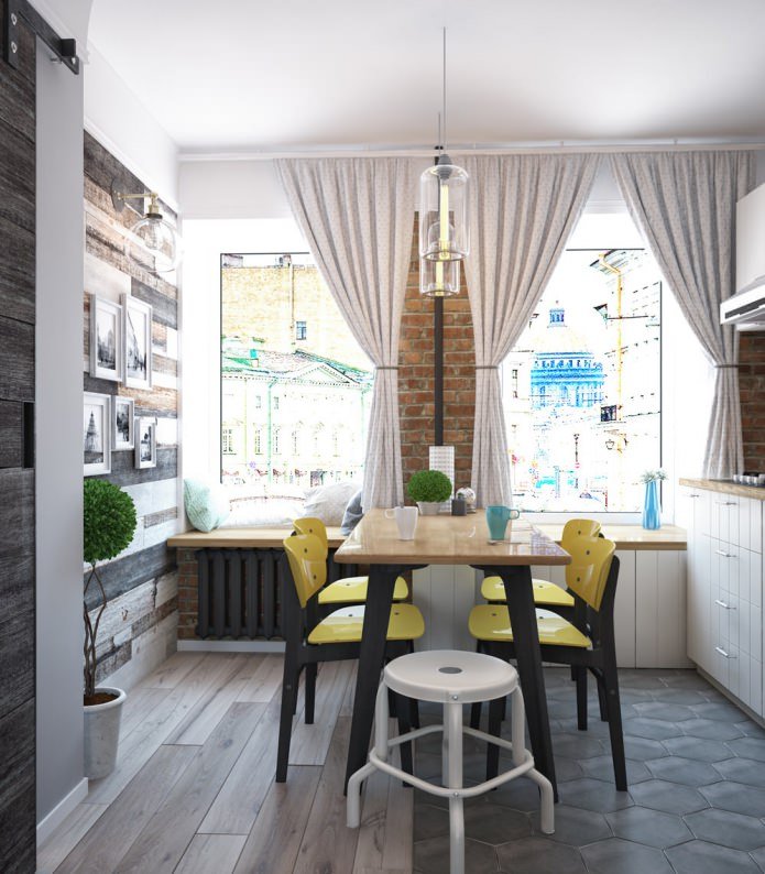 Küchendesign in einer Einzimmerwohnung - Swing