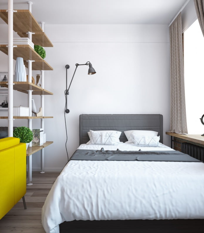 Schlafzimmergestaltung in einer Einzimmerwohnung-Schaukel