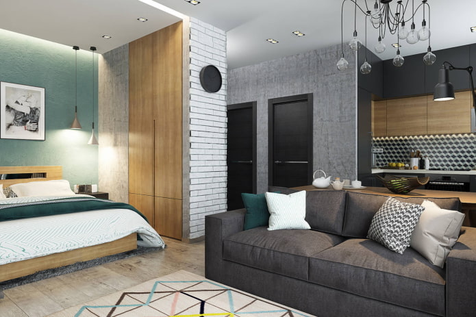 Nische im Interieur im Loft-Stil