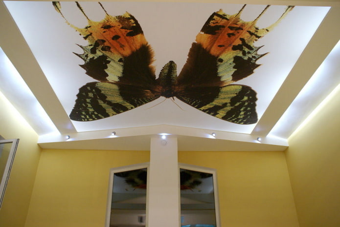 Decke mit einem Schmetterling