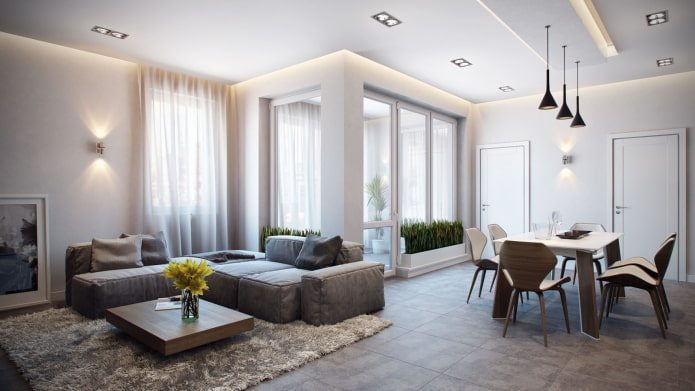 Deckengestaltung im moderner Stil