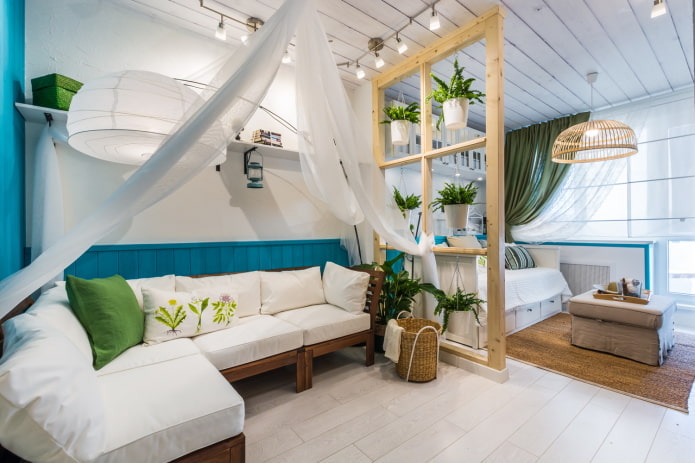 Deckendesign im Marine-Stil