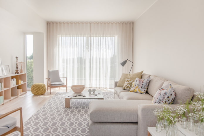 Vorhänge im Wohnzimmer