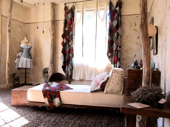 Vorhänge im Patchwork-Stil