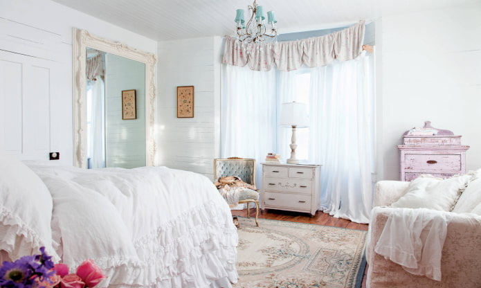 Vorhänge im Shabby-Chic-Stil
