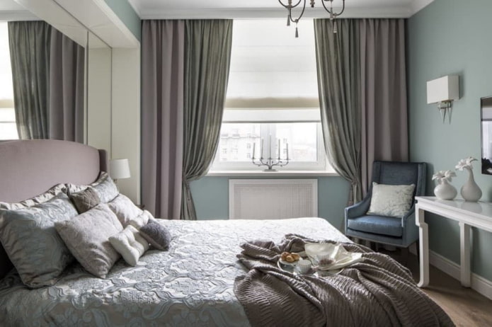 Schlafzimmer in Pastellfarben