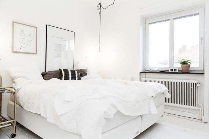 weißes Schlafzimmer