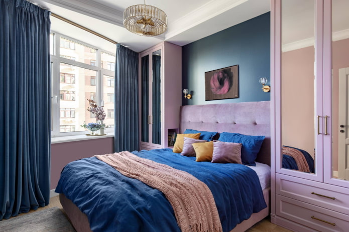 Schlafzimmer in Rosatönen