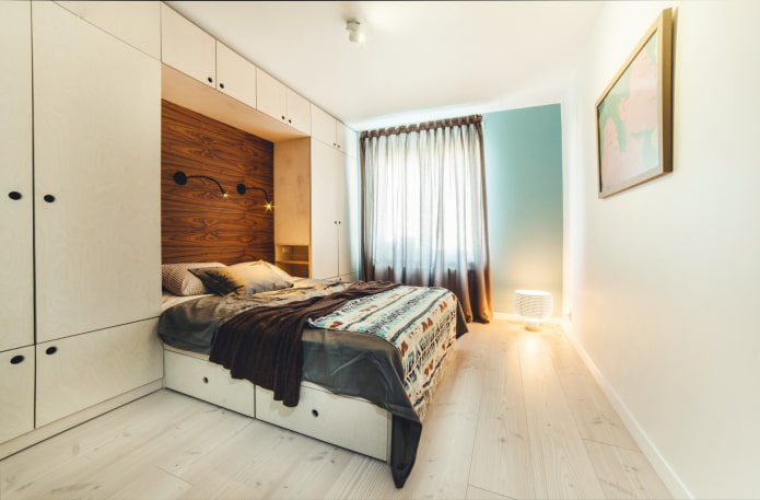 Bett mit Schubladen