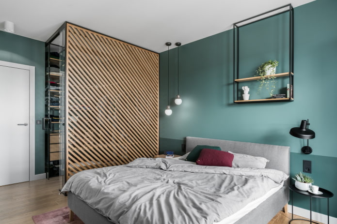 Schlafzimmer mit Ankleidezimmer